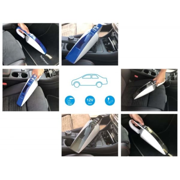 Aspirateur à main TECHWOOD Allume Cigare pour voiture Blanc & Noir (TAV-8266) Aspirateur à main TECHWOOD Allume Cigare pour voiture Blanc & Noir (TAV-8266)